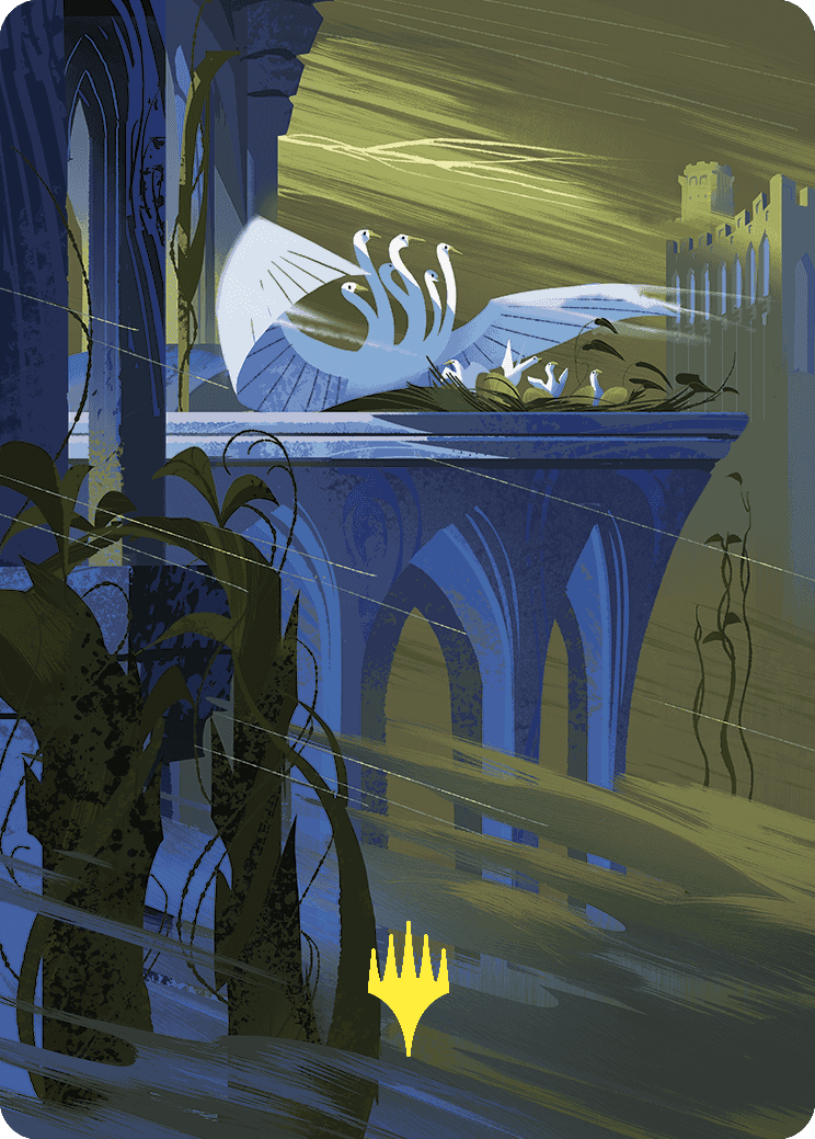 Doubling Season Art Card (Gold-Stamped Planeswalker Symbol) [Wilds of Eldraine Art Series] | Total Play