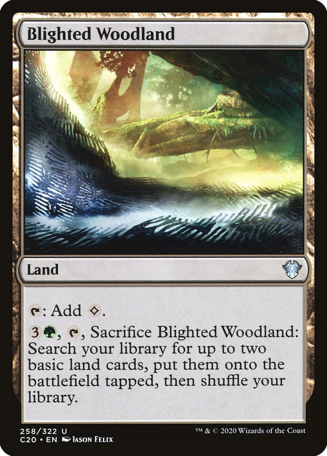 Blighted Woodland [Commander 2020] | Total Play