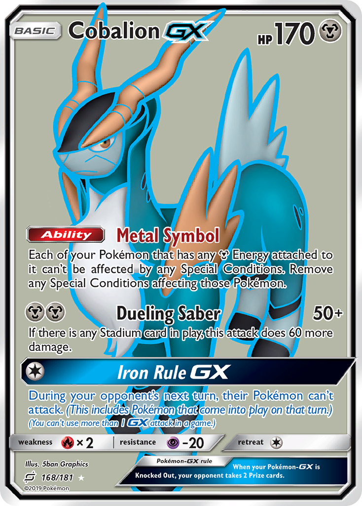 Cobalion GX (168/181) [Sun & Moon: Team Up] | Total Play