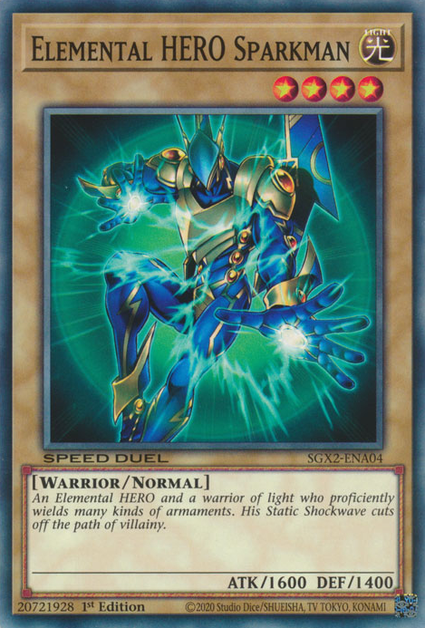 Elemental HERO Sparkman [SGX2-ENA04] Common | Total Play