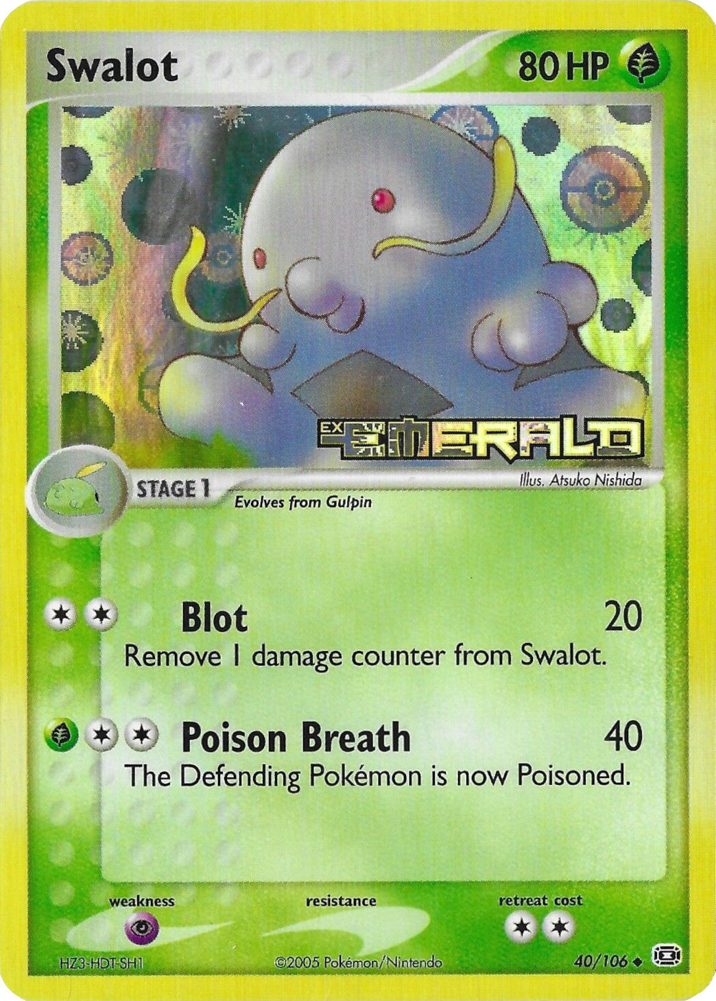 Swalot (40/106) (Stamped) [EX: Emerald] | Total Play