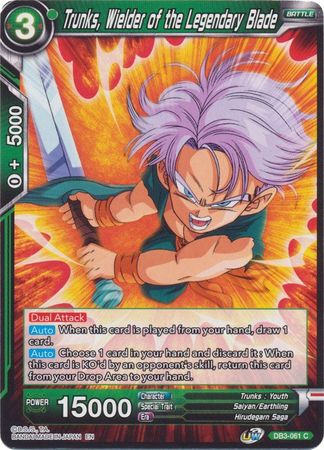 Trunks, Wielder of the Legendary Blade (DB3-061) [Giant Force] | Total Play