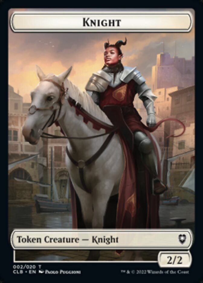 Knight Token [Commander Legends: Battle for Baldur's Gate Tokens] | Total Play