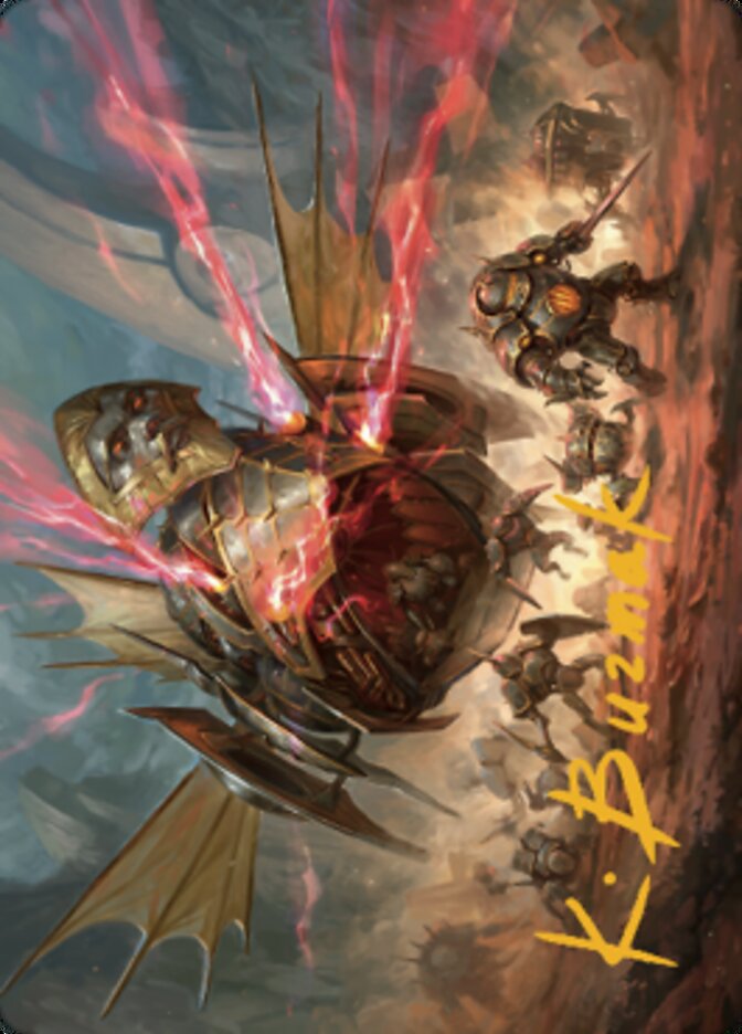 Liberator, Urza's Battlethopter Art Card (Gold-Stamped Signature) [The Brothers' War Art Series] | Total Play
