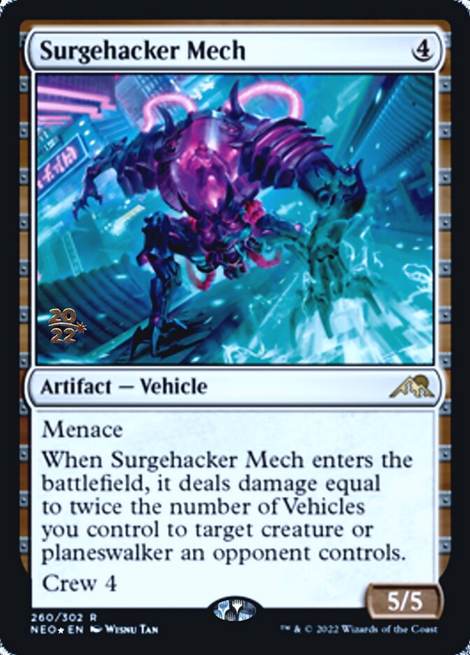 Surgehacker Mech [Kamigawa: Neon Dynasty Prerelease Promos] | Total Play