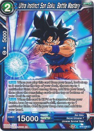 Ultra Instinct Son Goku, Battle Mastery (BT9-026) [Universal Onslaught] | Total Play