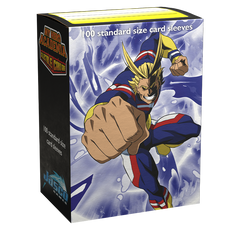 Dragon Shield: Standard 100ct Art Sleeves - My Hero Academia (All Might Punch) | Total Play