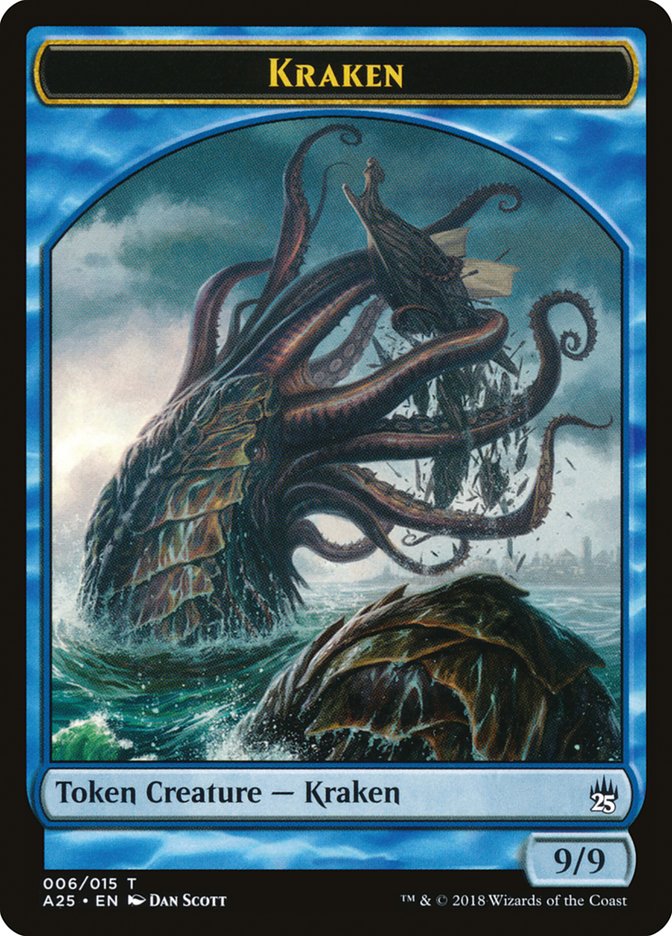 Fish // Kraken Double-Sided Token [Masters 25 Tokens] | Total Play