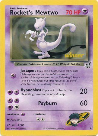 Rocket's Mewtwo (8) (Jumbo Card) [Best of Promos] | Total Play