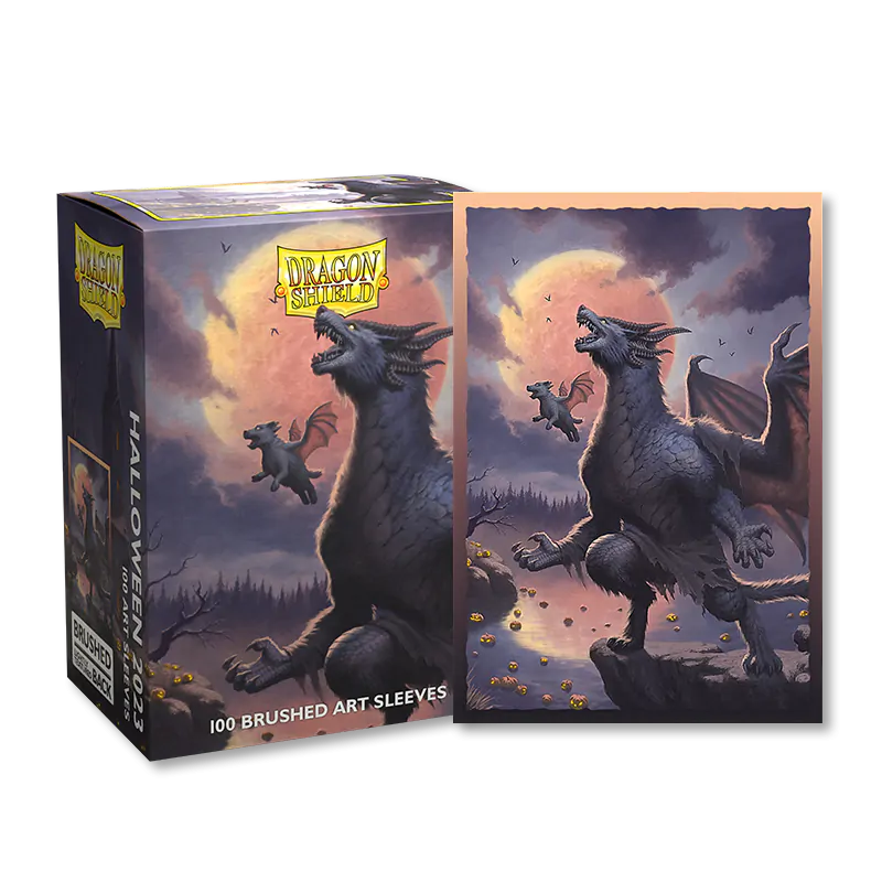 Dragon Shield: Standard 100ct Brushed Art Sleeves - Halloween (2023) | Total Play