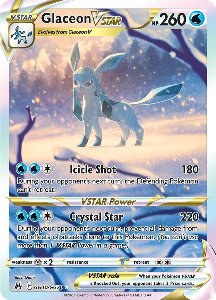 Glaceon VSTAR (GG40/GG70) [Sword & Shield: Crown Zenith] | Total Play