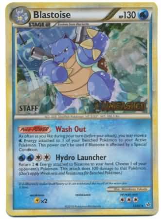 Blastoise (13/95) (Staff Prerelease Promo) [HeartGold & SoulSilver: Black Star Promos] | Total Play