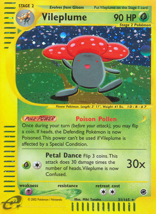 Vileplume (31/165) [Expedition: Base Set] | Total Play