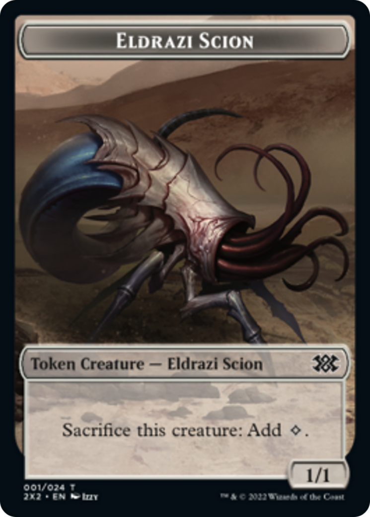 Spider // Eldrazi Scion Double-Sided Token [Double Masters 2022 Tokens] | Total Play