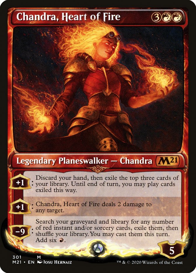 Chandra, Heart of Fire (Showcase) [Core Set 2021] | Total Play