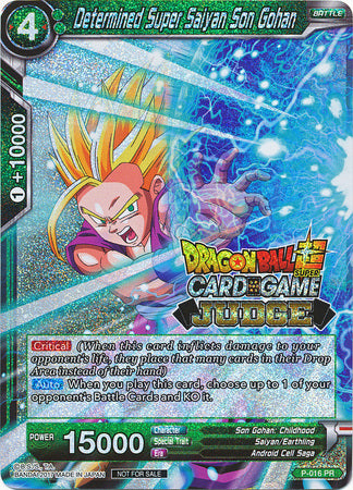 Determined Super Saiyan Son Gohan (P-016) [Judge Promotion Cards] | Total Play