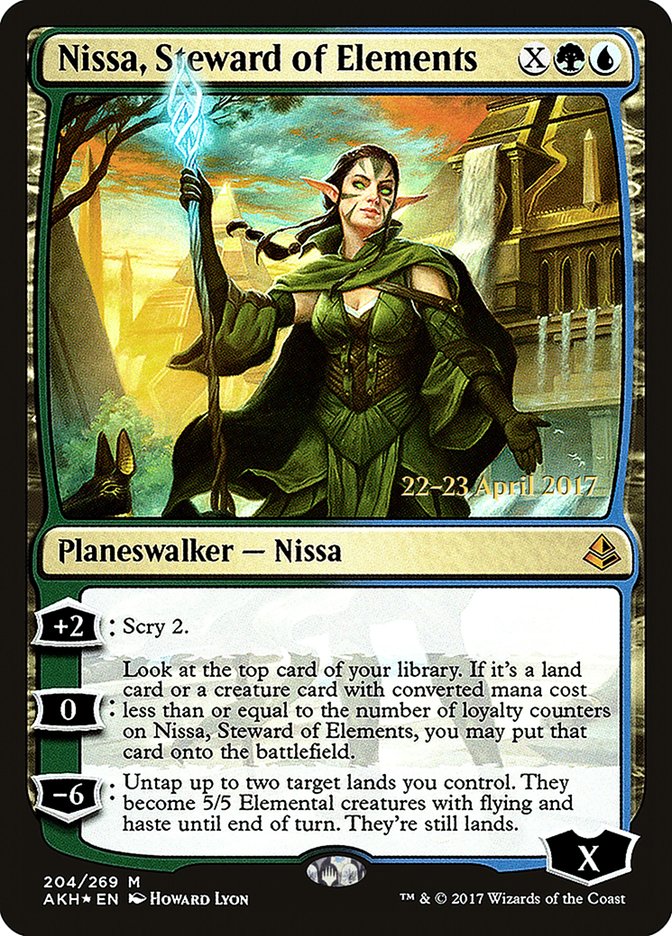 Nissa, Steward of Elements [Amonkhet Prerelease Promos] | Total Play