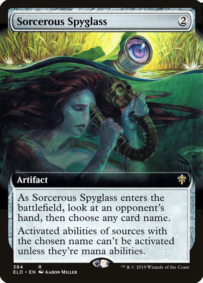 Sorcerous Spyglass (Extended Art) [Throne of Eldraine] | Total Play
