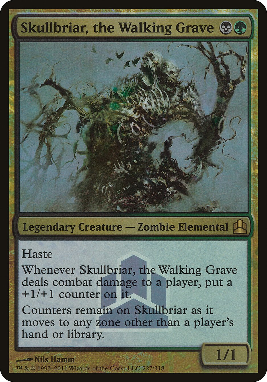 Skullbriar, the Walking Grave (Launch) (Oversized) [Commander 2011 Oversized] | Total Play