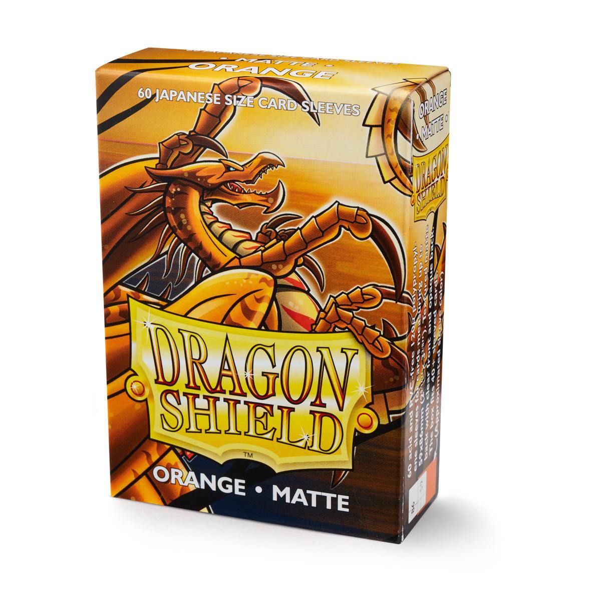 Dragon Shield: Japanese Size 60ct Sleeves - Orange (Matte) | Total Play