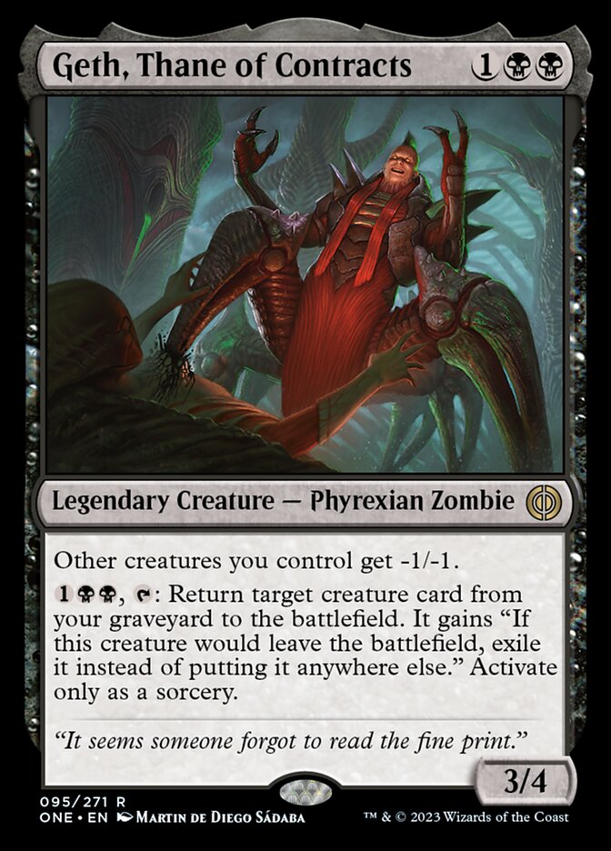 Geth, Thane of Contracts [Phyrexia: All Will Be One] | Total Play