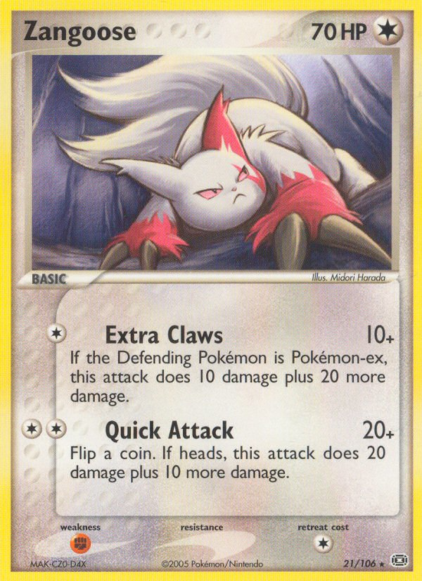 Zangoose (21/106) [EX: Emerald] | Total Play