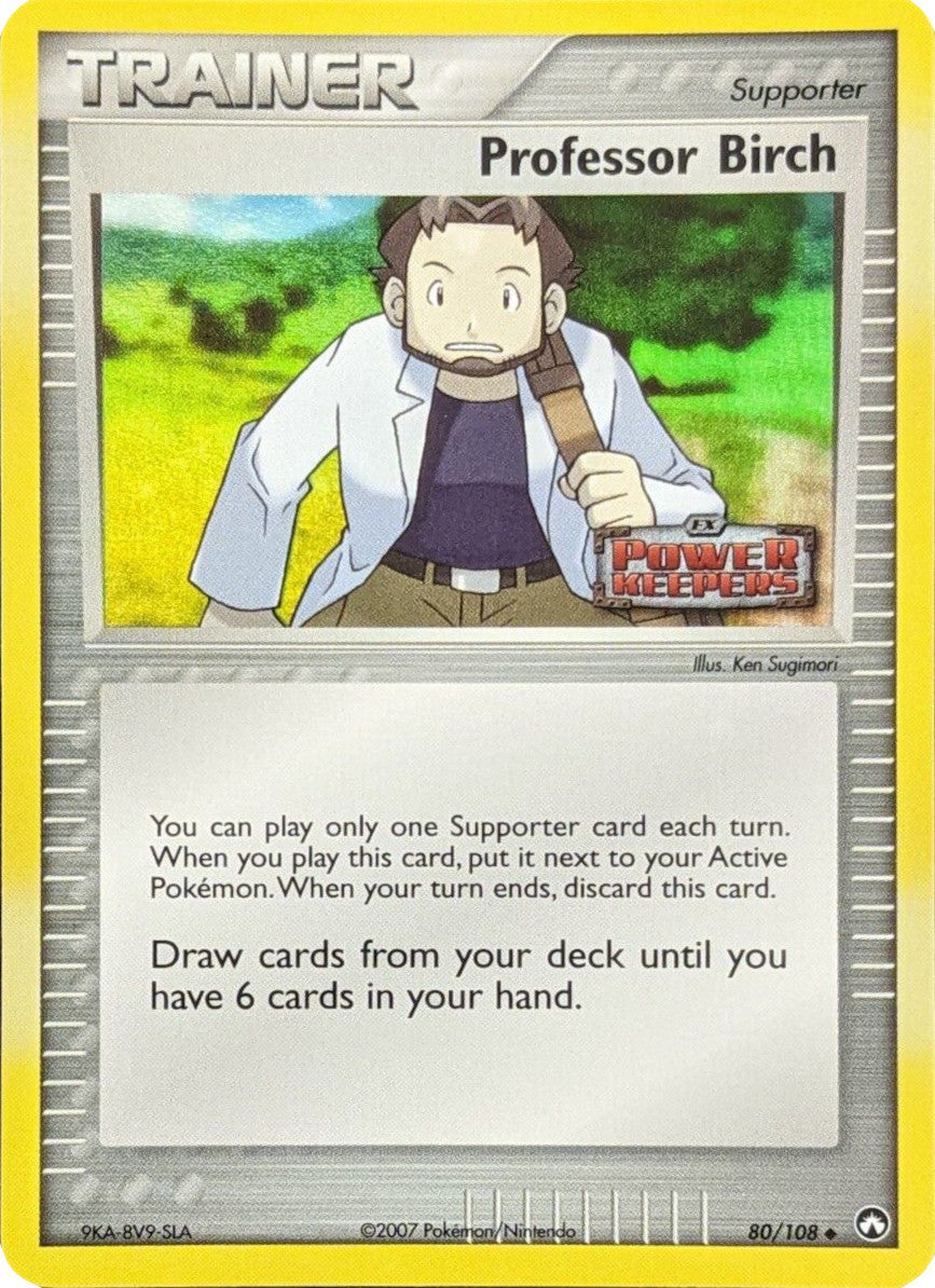 Professor Birch (80/108) (Stamped) [EX: Power Keepers] | Total Play