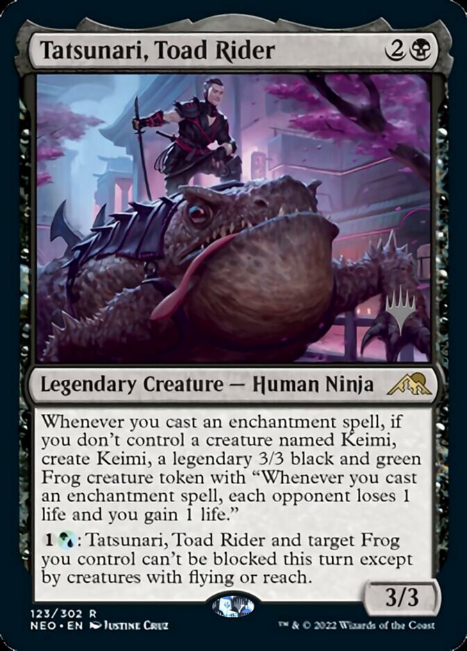 Tatsunari, Toad Rider (Promo Pack) [Kamigawa: Neon Dynasty Promos] | Total Play