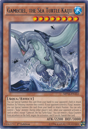 Gameciel, the Sea Turtle Kaiju [MP16-EN164] Rare | Total Play