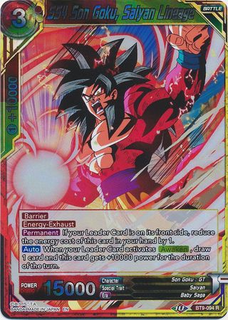 SS4 Son Goku, Saiyan Lineage (BT9-094) [Universal Onslaught] | Total Play