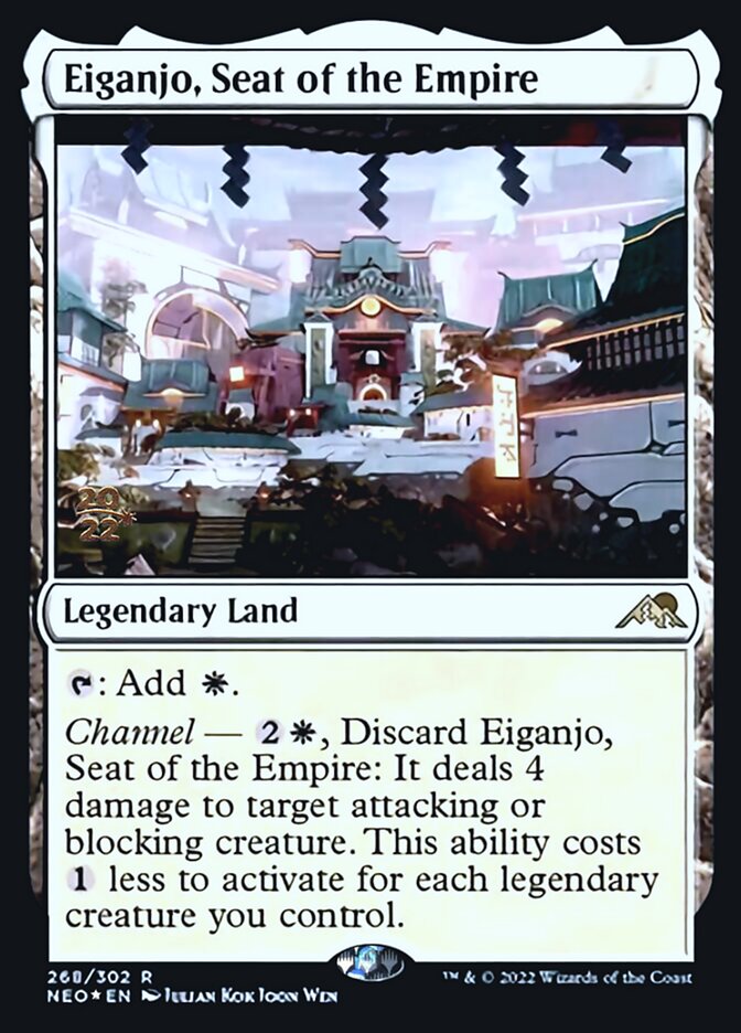 Eiganjo, Seat of the Empire [Kamigawa: Neon Dynasty Prerelease Promos] | Total Play