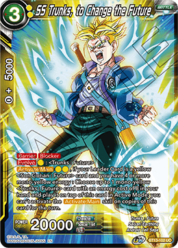 SS Trunks, to Change the Future (Uncommon) (BT13-102) [Supreme Rivalry] | Total Play