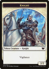 Gold // Knight (005) Double-Sided Token [Commander 2015 Tokens] | Total Play