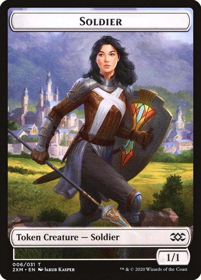 Copy // Soldier Double-Sided Token [Double Masters Tokens] | Total Play