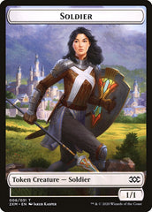 Beast // Soldier Double-Sided Token [Double Masters Tokens] | Total Play