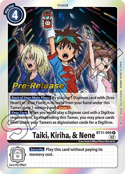 Taiki, Kiriha, & Nene [BT11-095] [Dimensional Phase Pre-Release Promos] | Total Play