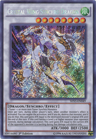 Crystal Wing Synchro Dragon [SHVI-EN049] Secret Rare | Total Play