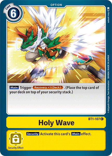 Holy Wave [BT1-107] [Release Special Booster Ver.1.5] | Total Play