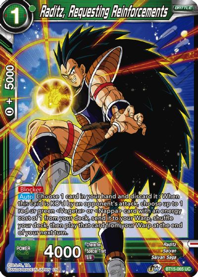 Raditz, Requesting Reinforcements (BT15-065) [Saiyan Showdown] | Total Play