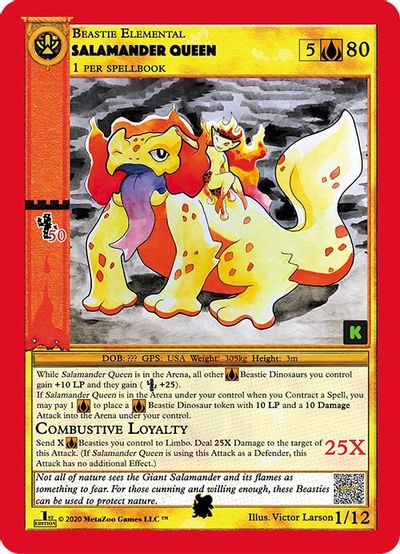 Salamander Queen (Kickstarter Edition) [Salamander Queen Starter Deck] | Total Play