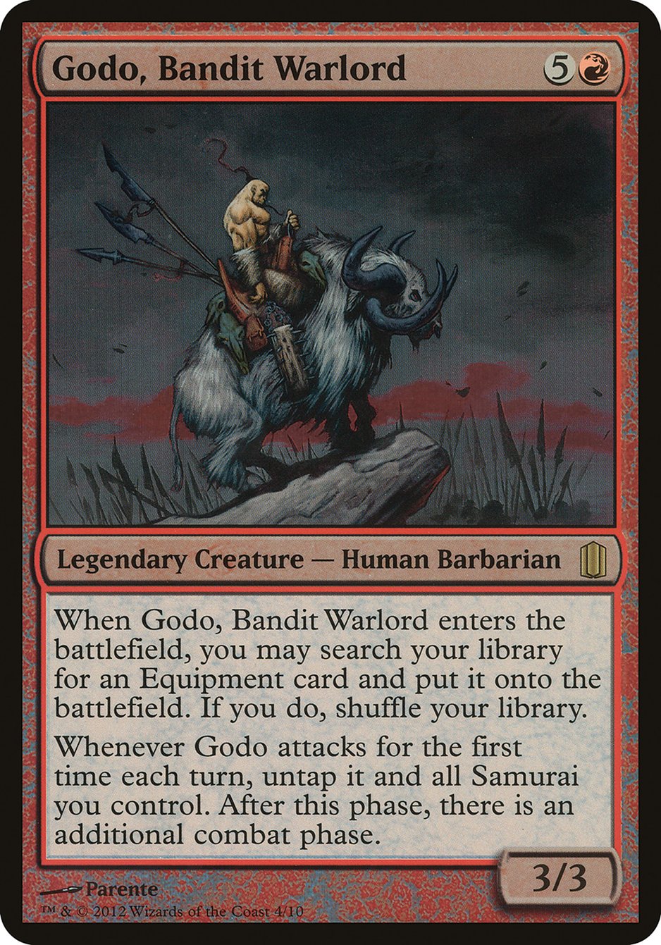 Godo, Bandit Warlord (Oversized) [Commander's Arsenal Oversized] | Total Play