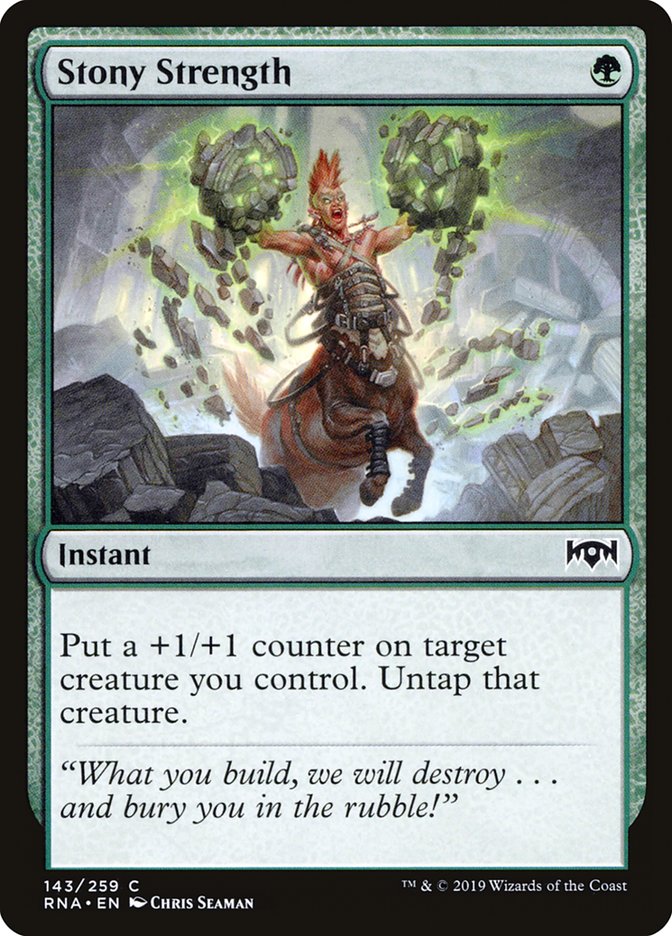 Stony Strength [Ravnica Allegiance] | Total Play