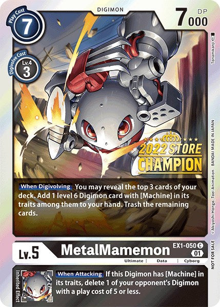 MetalMamemon [EX1-050] (2022 Store Champion) [Classic Collection Promos] | Total Play