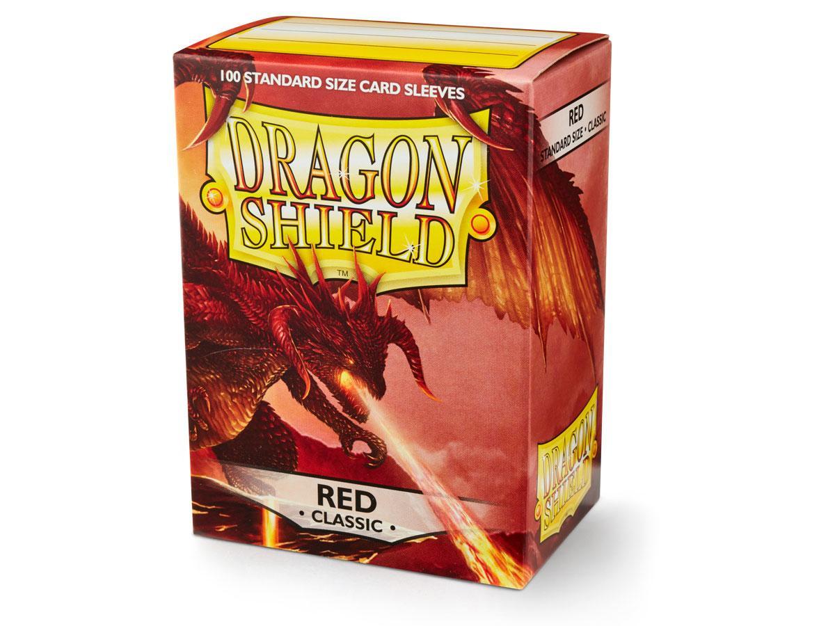 Dragon Shield: Standard 100ct Sleeves - Red (Classic) | Total Play