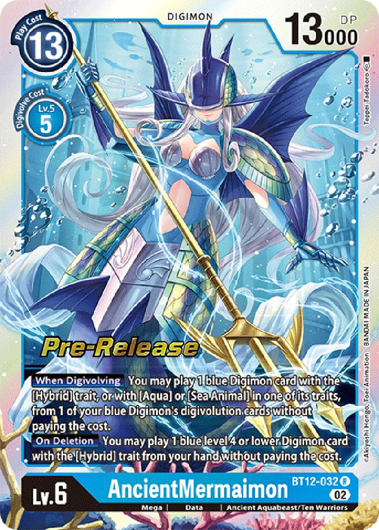 AncientMermaimon [BT12-032] [Across Time Pre-Release Cards] | Total Play