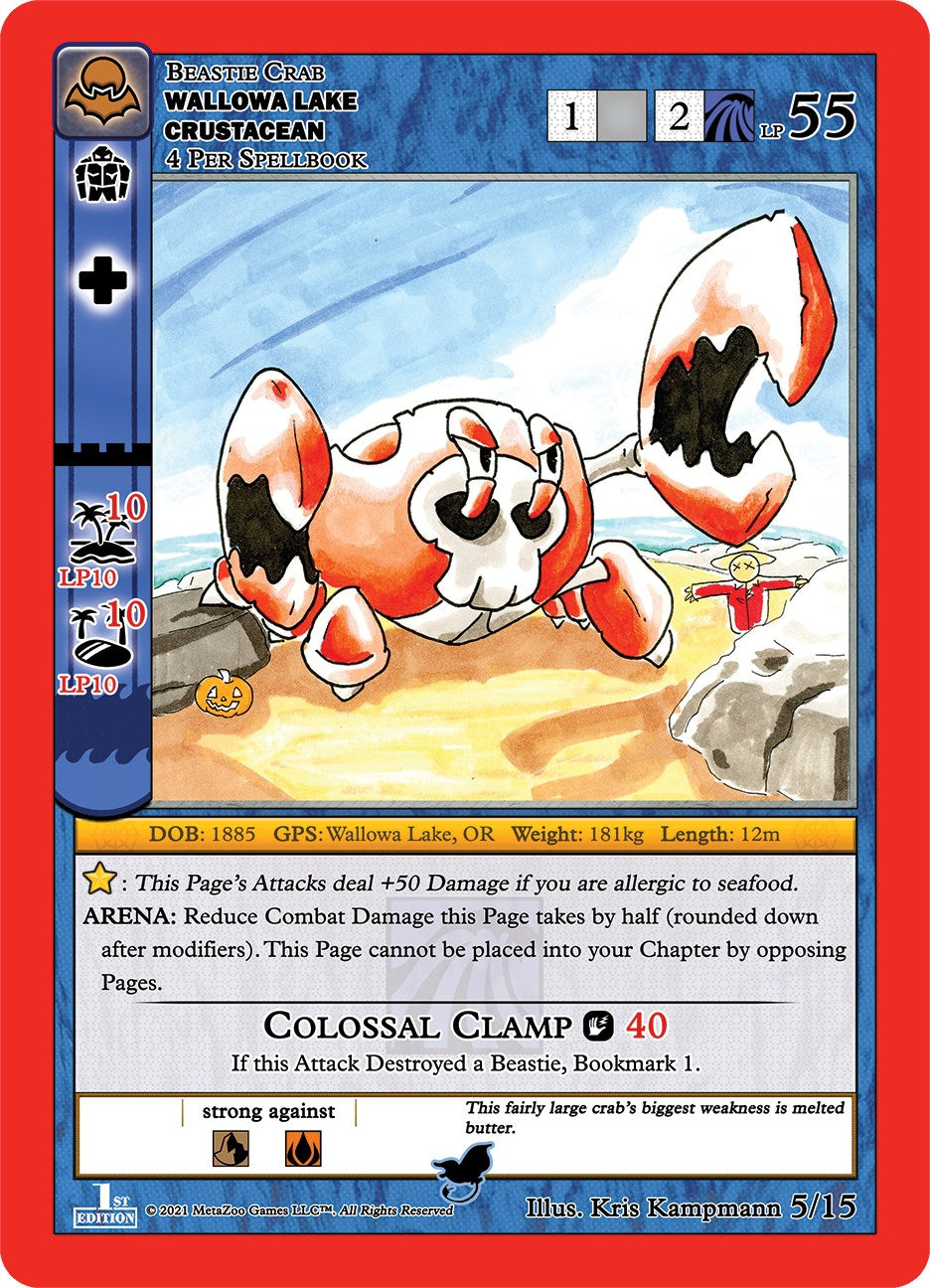 Wallowa Lake Crustacean [Cryptid Nation: Nightfall First Edition Tribal Theme Decks] | Total Play