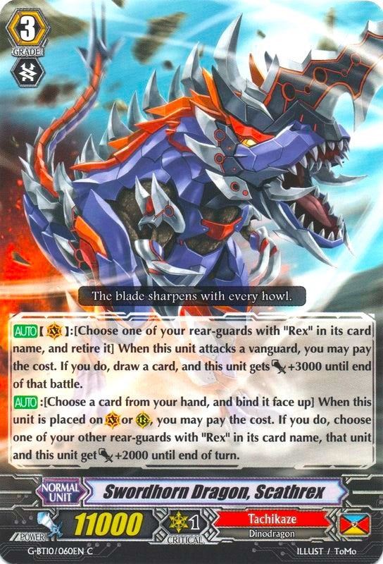 Swordhorn Dragon, Scatherex (G-BT10/060EN) [Raging Clash of the Blade Fangs] | Total Play