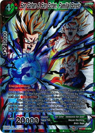 Son Gohan & Son Goten, Familial Bonds (SPR) (BT7-113) [Assault of the Saiyans] | Total Play