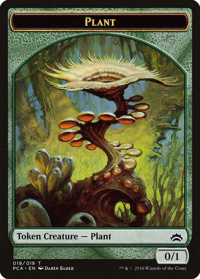 Plant // Ooze (016) Double-Sided Token [Planechase Anthology Tokens] | Total Play