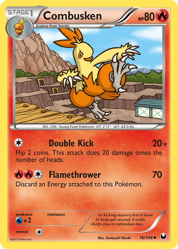 Combusken (16/108) [Black & White: Dark Explorers] | Total Play